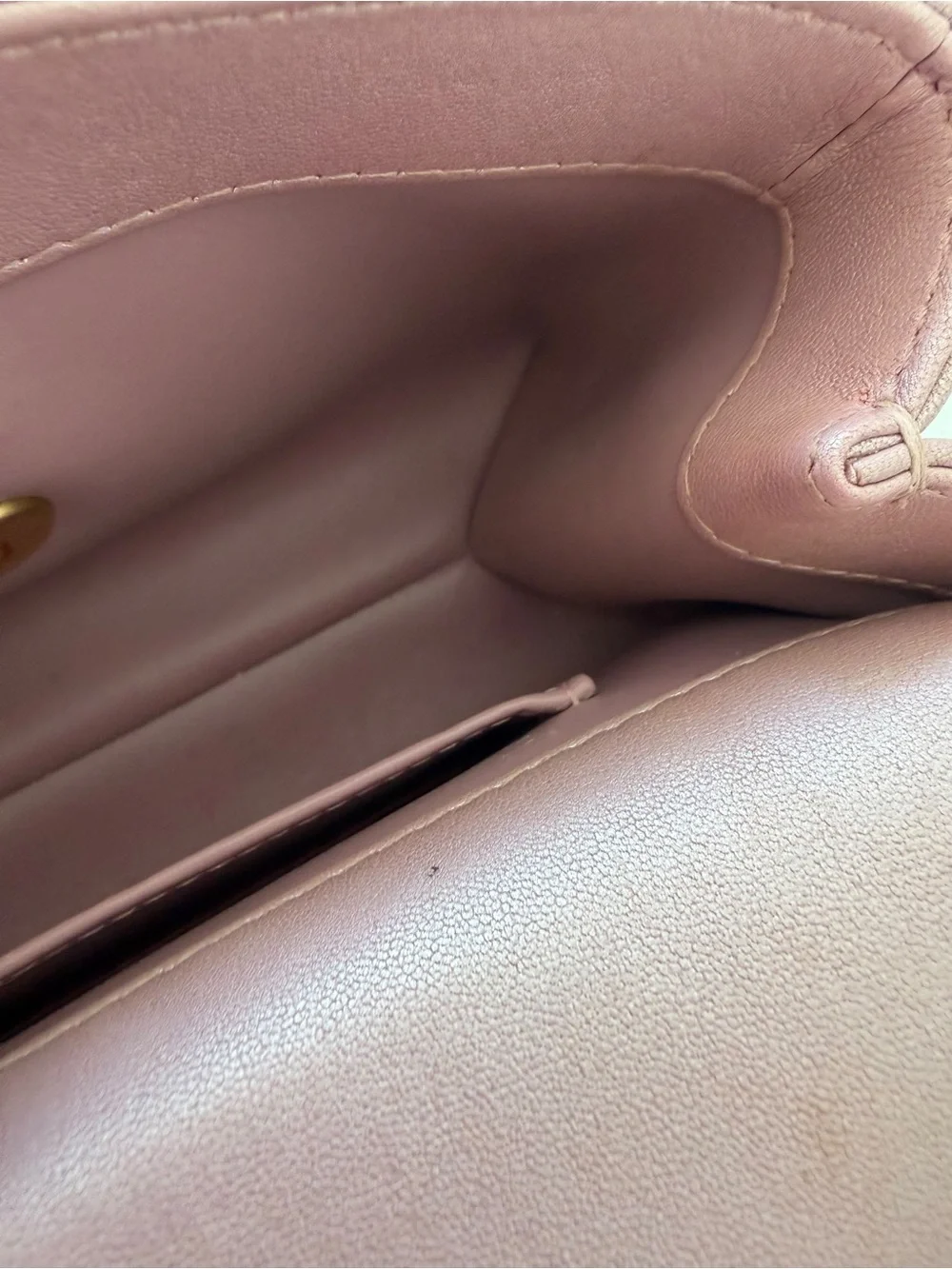 CHANEL Quilted Mini Flap Bag in Dusty Lavender with Gold Hardware